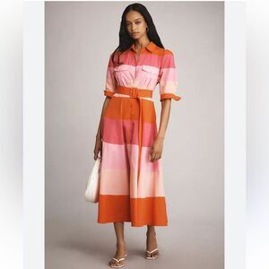 Anthropologie Essentiel Antwerp Faleigh
Colorblock Midi Dress Size 42